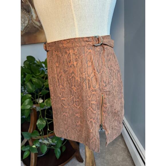 Free People Midnight Magic Snake Print Mini Skirt - Picture 7 of 9